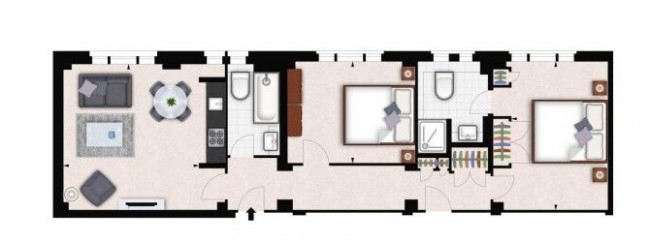 Floorplan for Hill Street, London