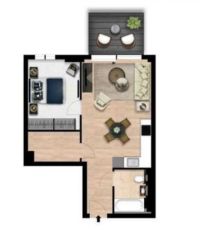 Floorplan for Garrett Mansions, West End Gate