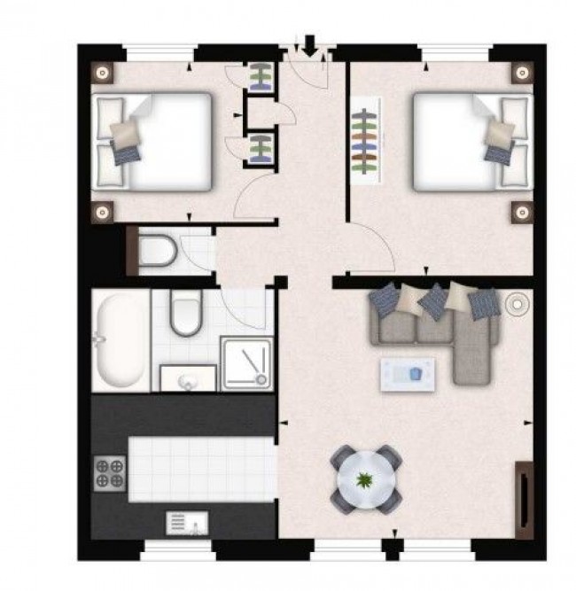 Floorplan for Fulham Road, London