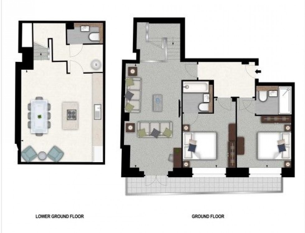 Floorplan for Palace Wharf, Rainville Road, London