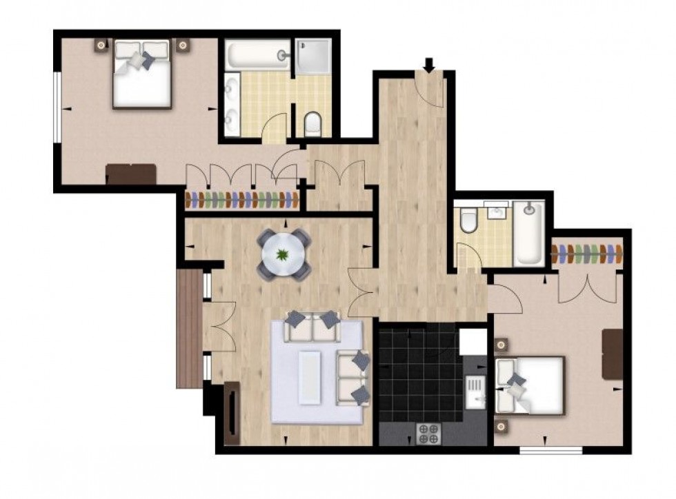 Floorplan for Westferry Circus, London