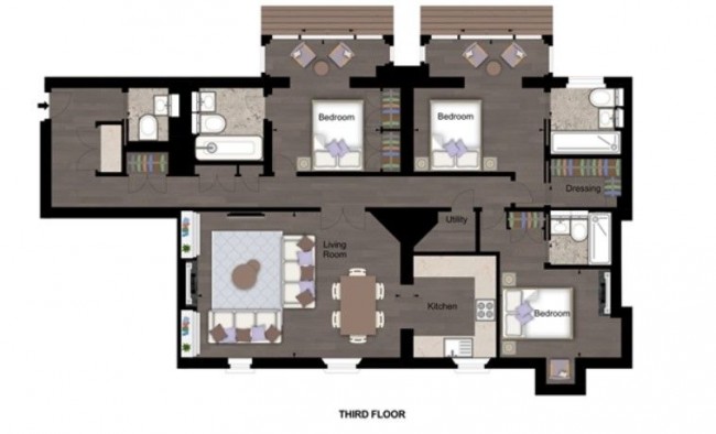 Floorplan for Duke Street, London