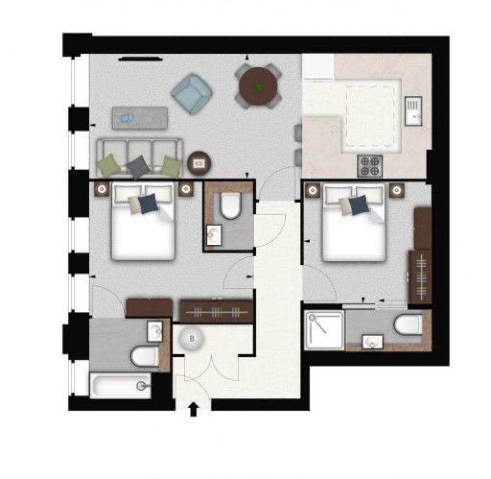 Floorplan for Palace Wharf, Rainville Road, London