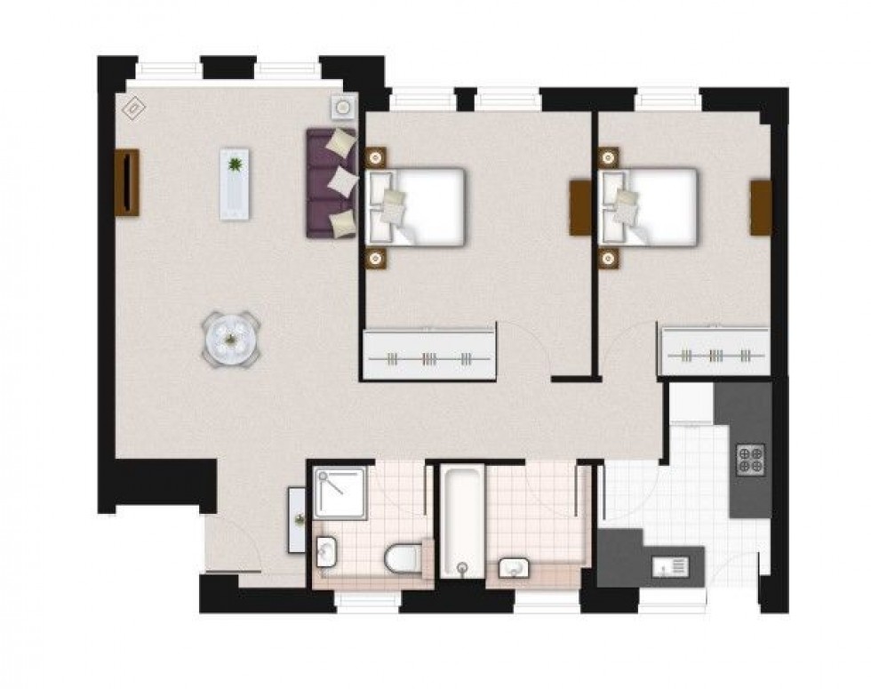 Floorplan for Pelham Court,  Fulham Road, London