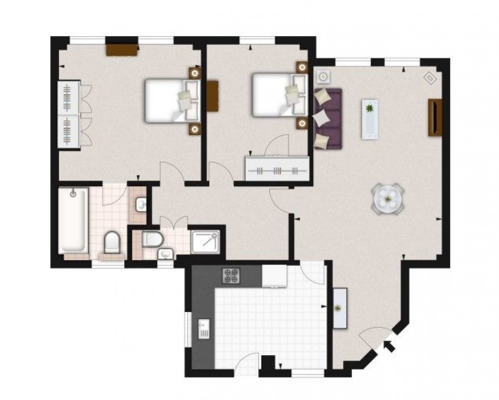 Floorplan for Pelham Court,  Fulham Road, London