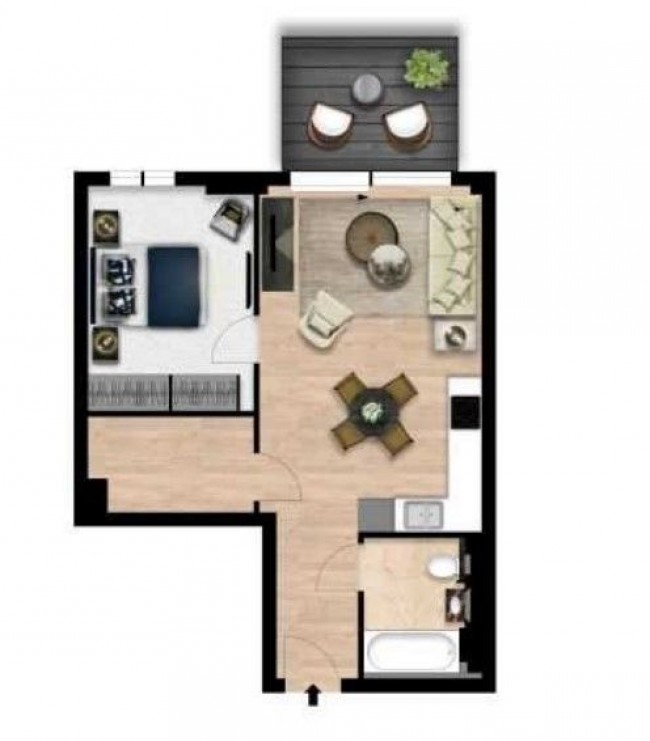 Floorplan for Garrett Mansions, West End Gate