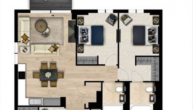 Floorplan for Garrett Mansions