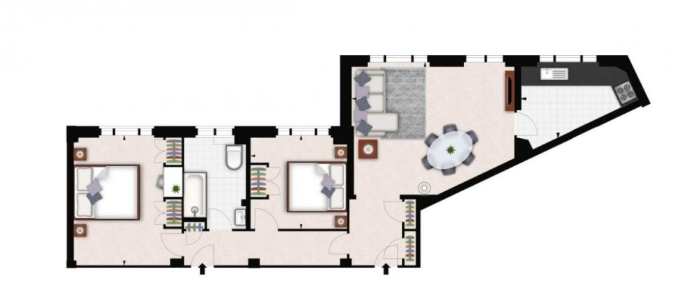 Floorplan for Hill Street, London