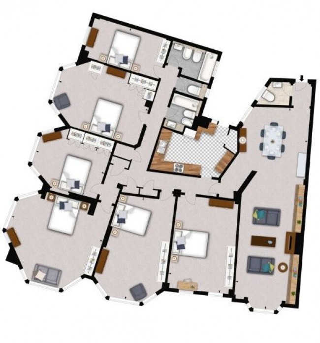 Floorplan for Strathmore Court,  Park Road, London