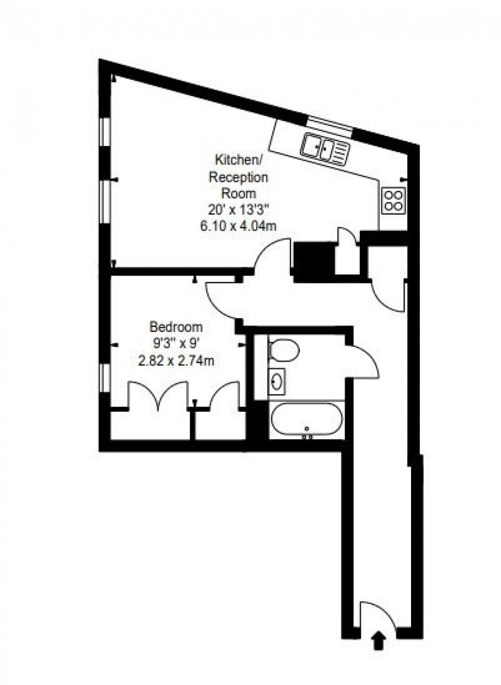 Floorplan for Merchant Square East, London