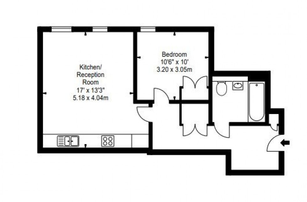 Floorplan for Merchant Square East, London