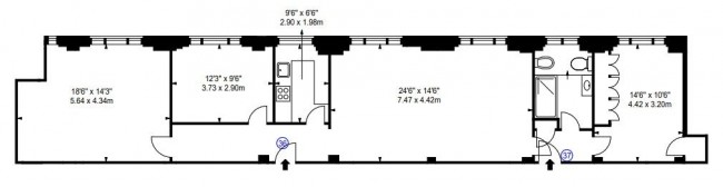 Floorplan for Hill Street, London