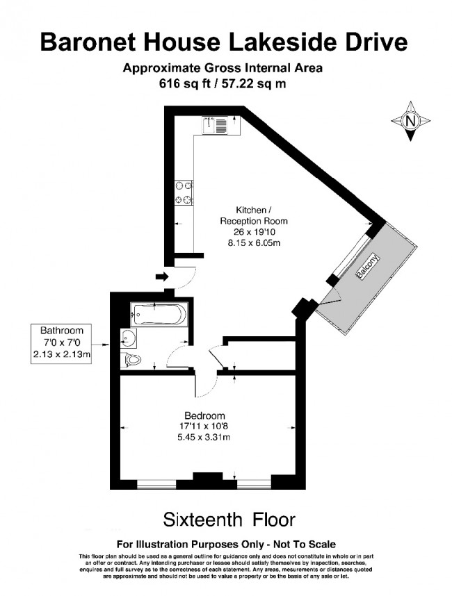 Floorplan for Lakeside Drive, London